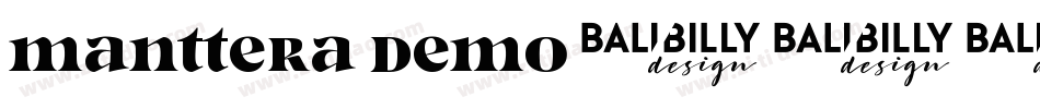 Manttera Demo字体转换